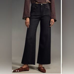 PAIGE Anessa High-Rise Crop Wide-Leg Jeans NWT